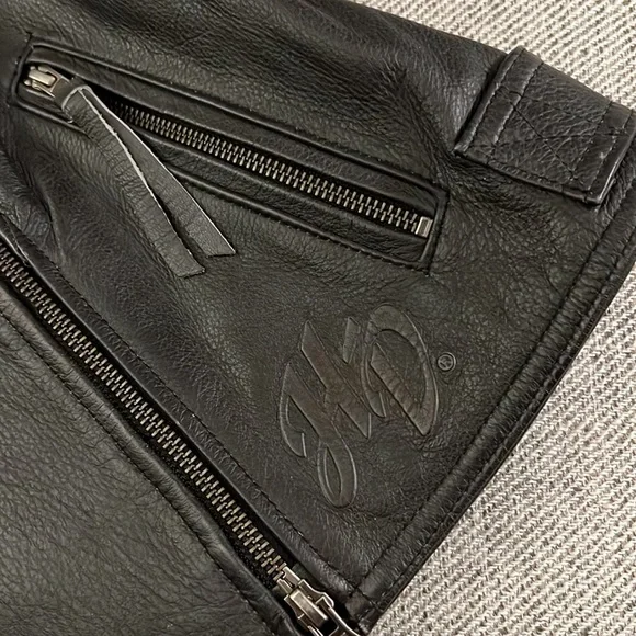 🏍💥Women’s Genuine Harley-Davidson Bezel Collar Black Leather Jacket🏍💥🏍 - Picture 12 of 17